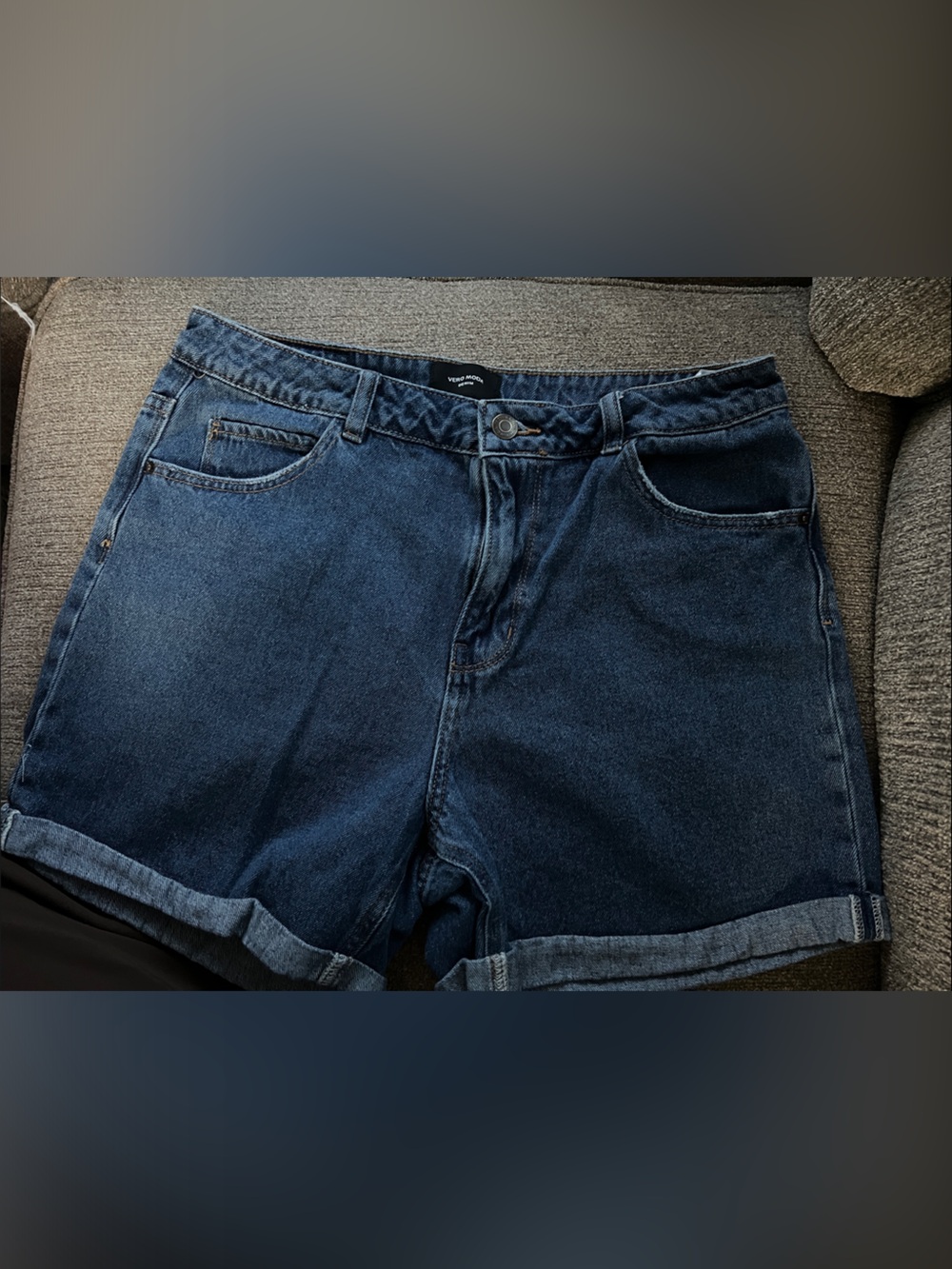 Vero Moda Dark Blue Denim Women's Shorts